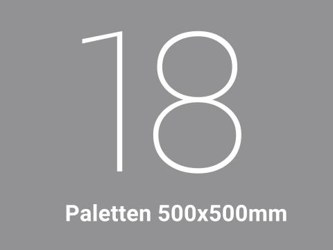 18 Paletten 500x500mm